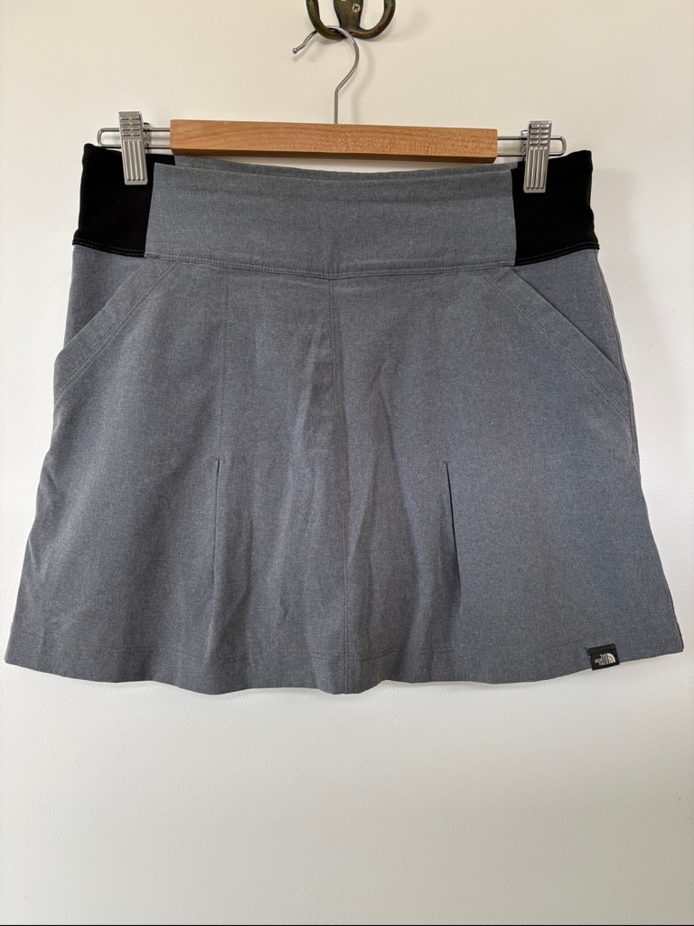 The North Face Grey Mini Skort with Black Waist Panels